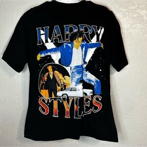 Harry Styles T Shirt by Sergio Calabasas Black Short Sleeve Medium Oversized